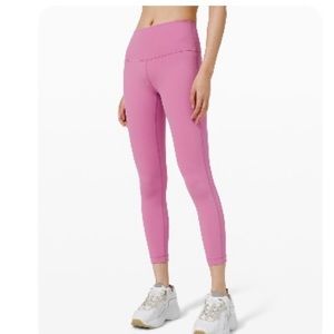 Lululemon Wunder Under HR 25” Leggings Magenta Glow